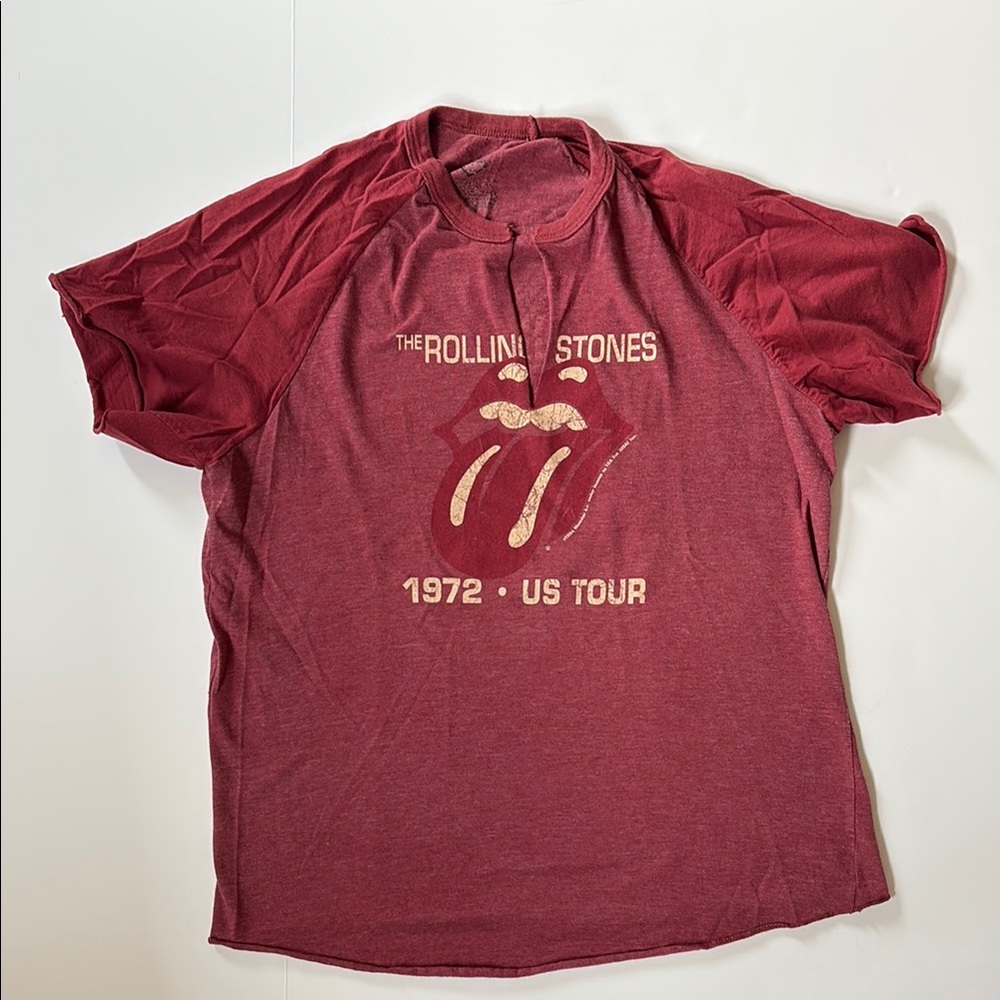 Red Rolling Stones 1972 US Tour T-Shirt